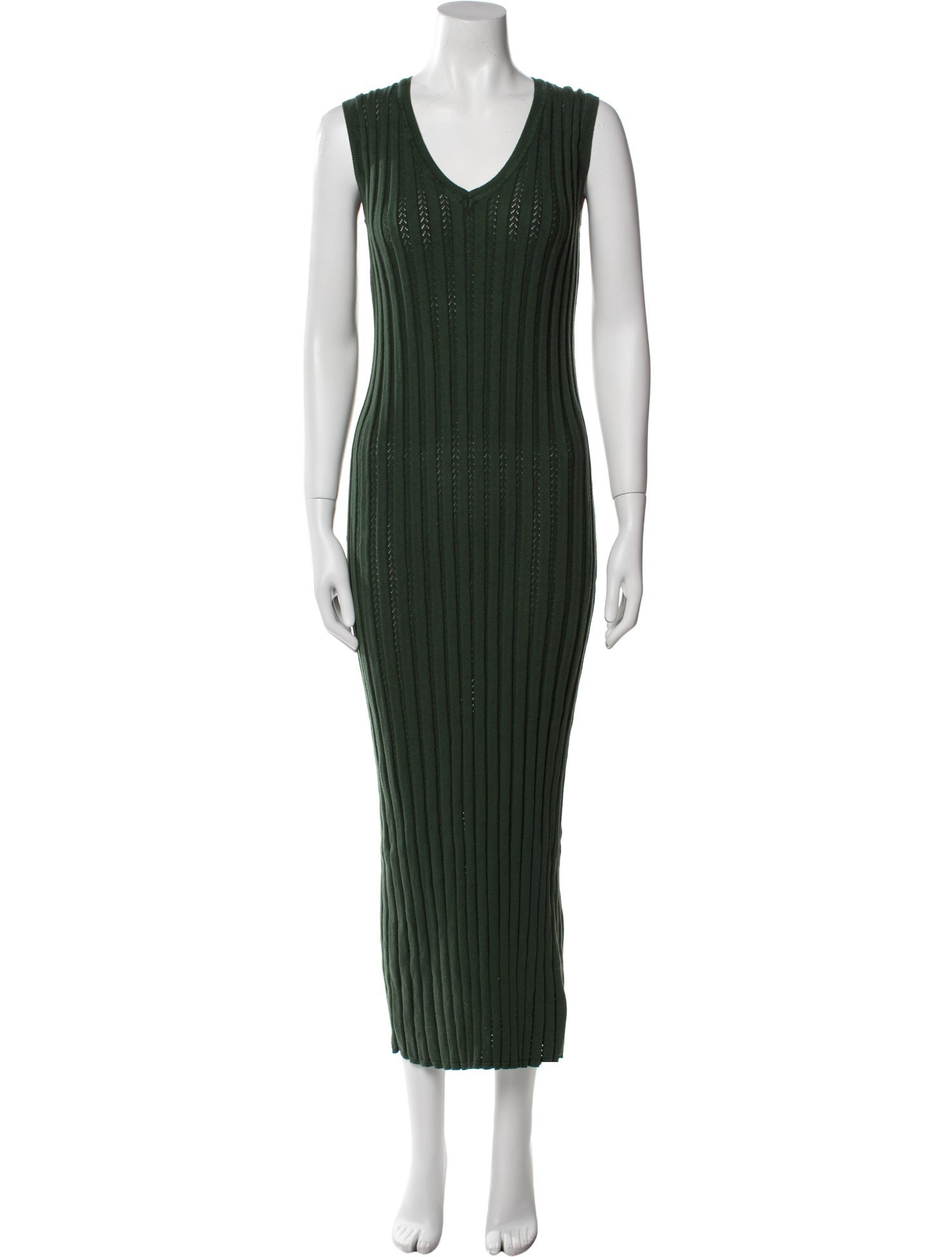 Varley Striped Midi Length Dress