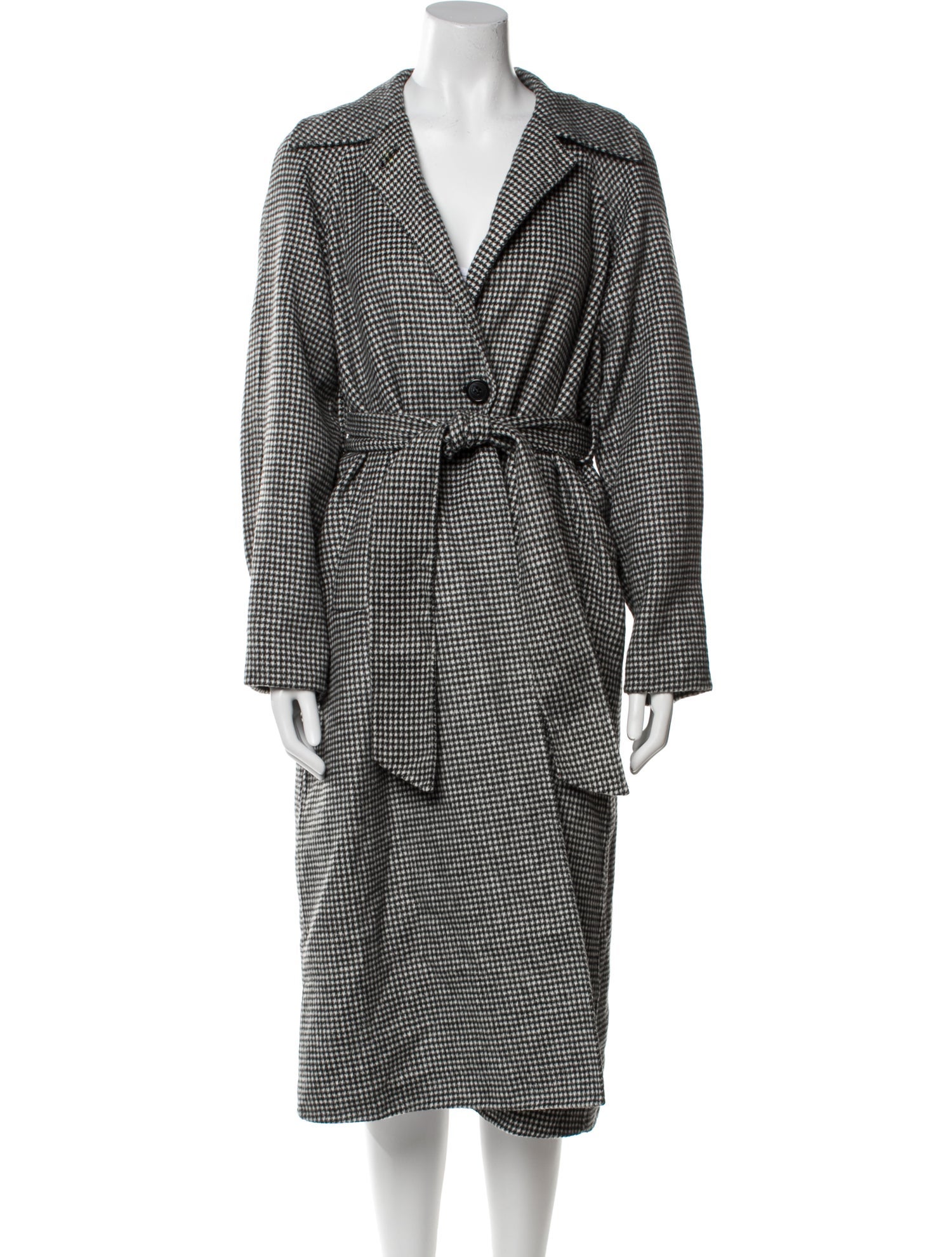 Varley Plaid Print Coat