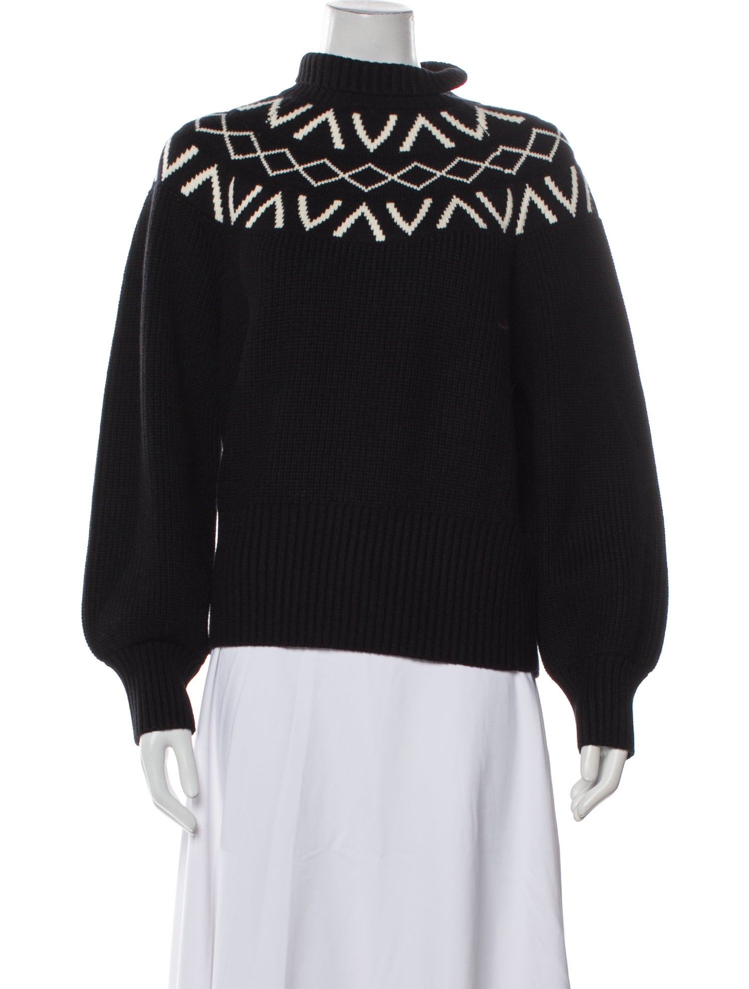 Varley Printed Mock Neck Sweater w/ Tags