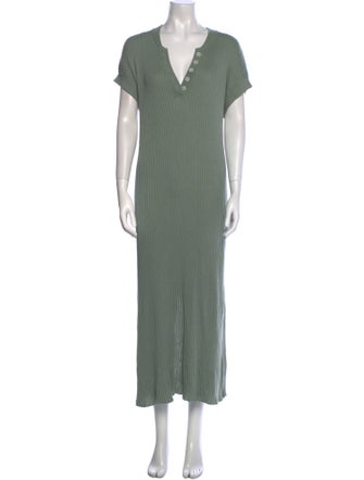 Varley V-Neck Long Dress