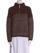 Varley Colorblock Pattern Mock Neck Sweater