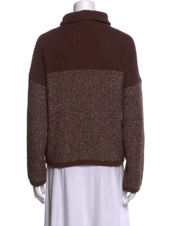Varley Colorblock Pattern Mock Neck Sweater
