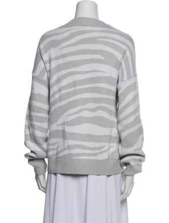 Varley Striped V-Neck Sweater
