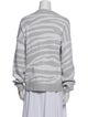 Varley Striped V-Neck Sweater