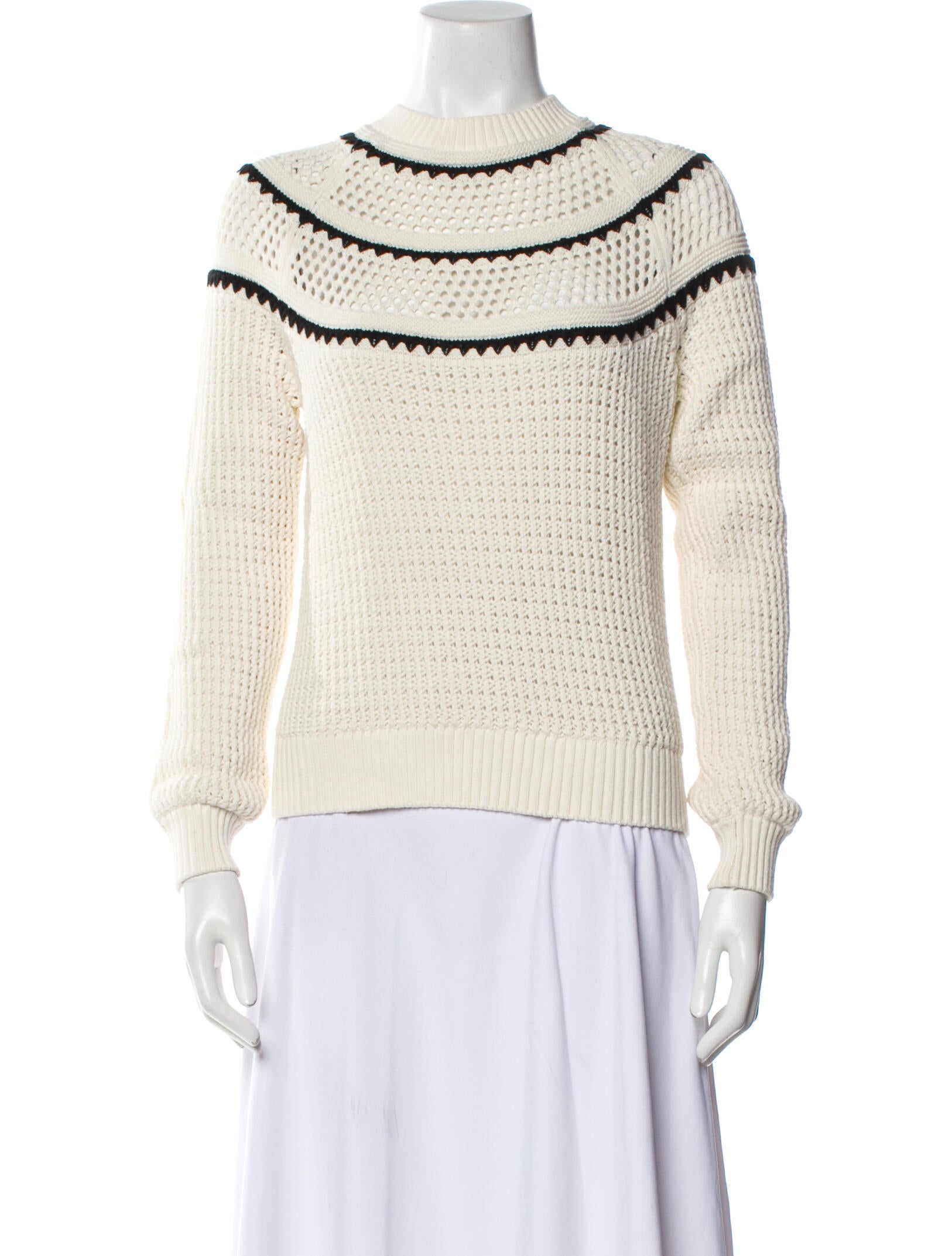 Varley Striped Crew Neck Sweater