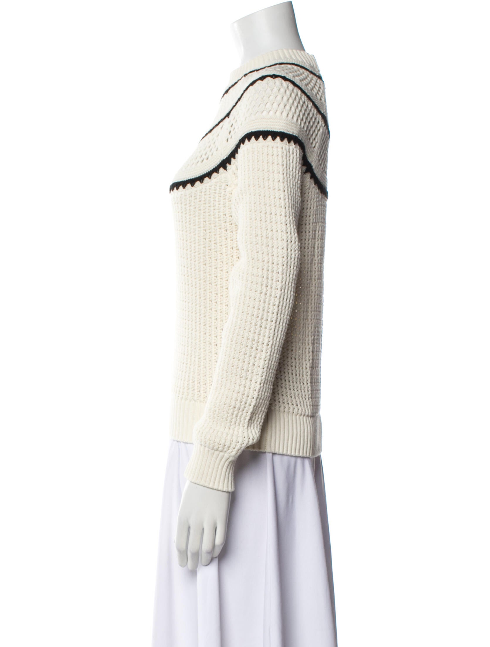 Varley Striped Crew Neck Sweater