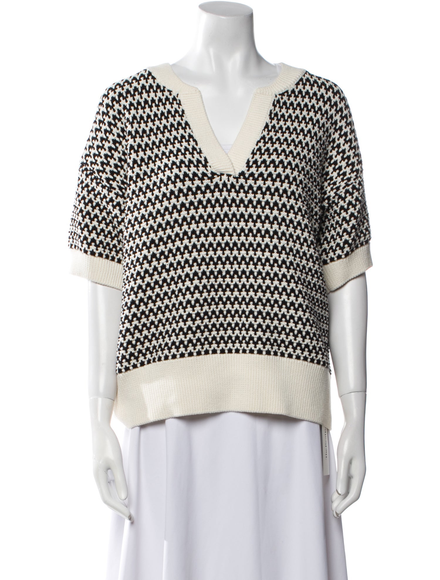 Varley Printed V-Neck Sweater
