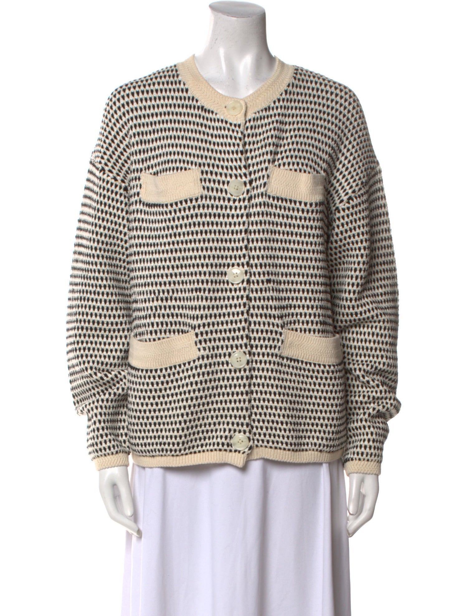 Varley Polka Dot Print Crew Neck Sweater