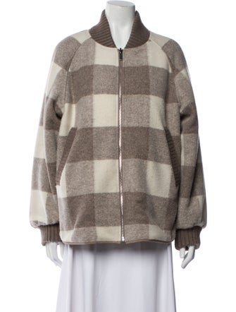 Varley Plaid Print Coat