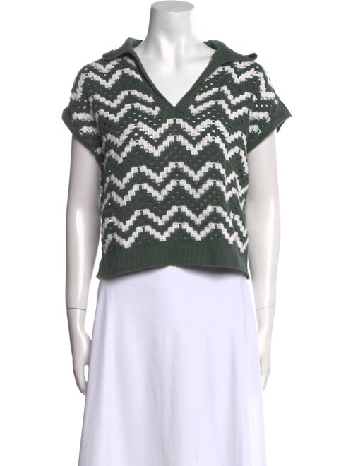 Varley Printed V-Neck Sweater