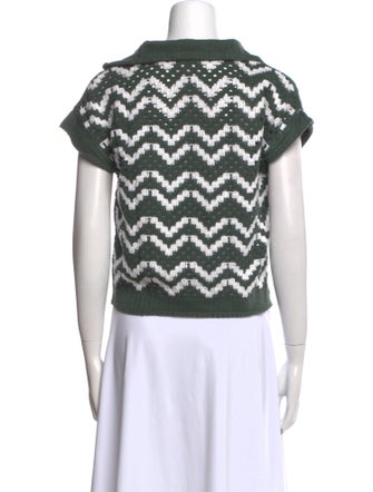 Varley Printed V-Neck Sweater