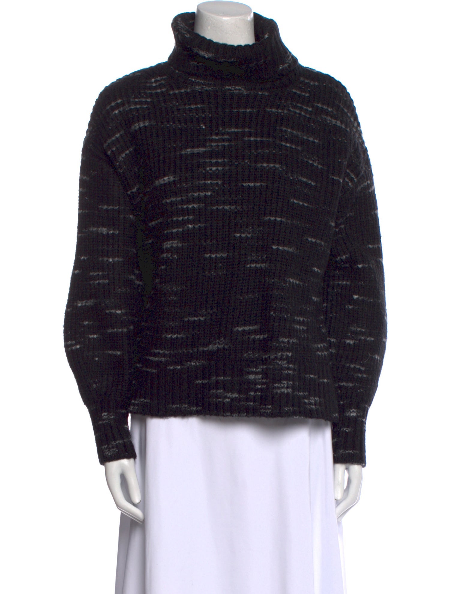 Varley Striped Turtleneck Sweater