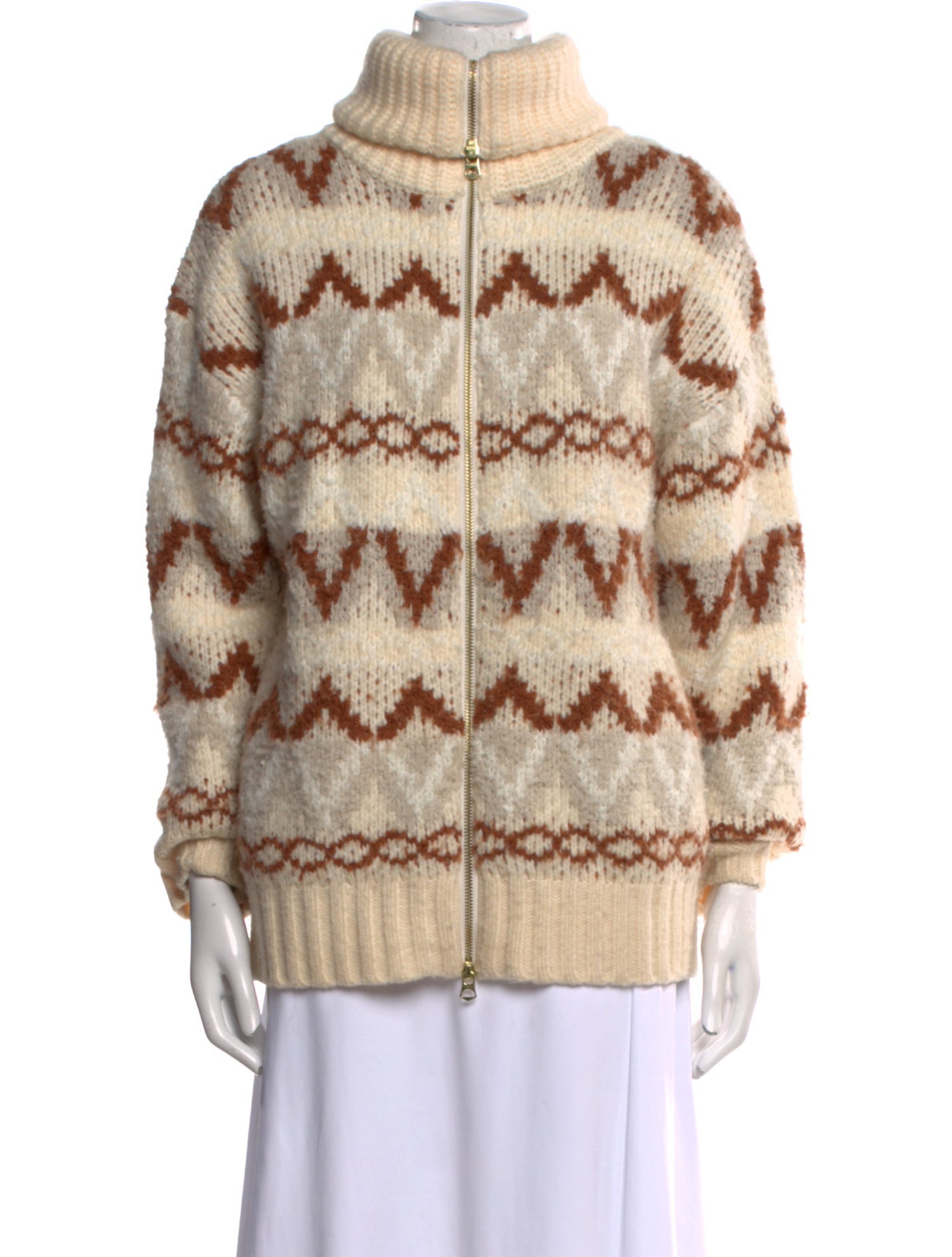 Varley Striped Turtleneck Sweater