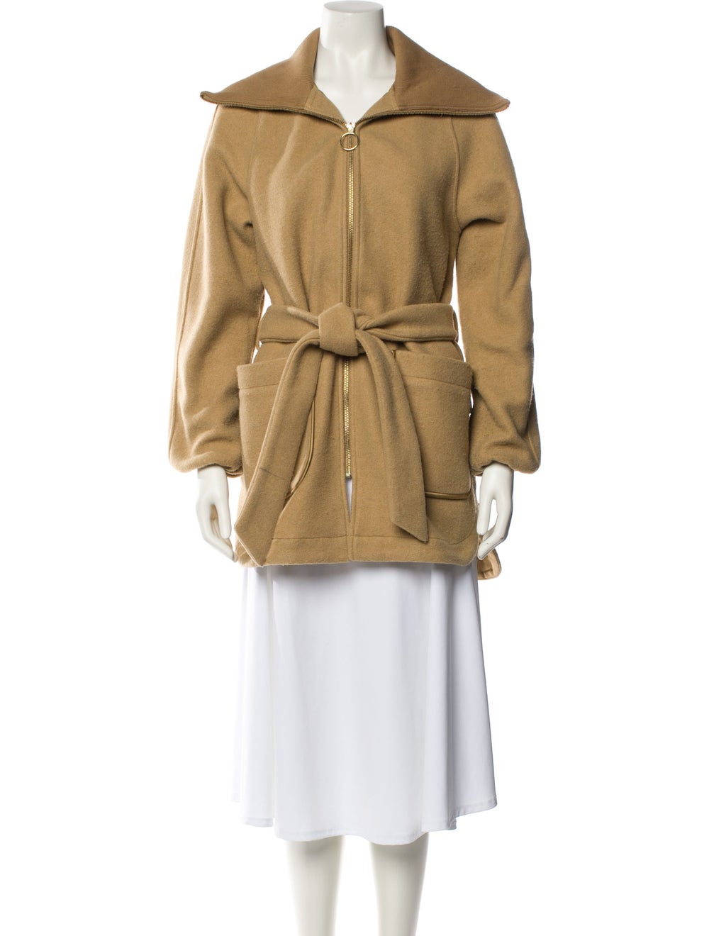 Varley Jacket Neutrals Pointed Collar Patch Pocke… - image 1