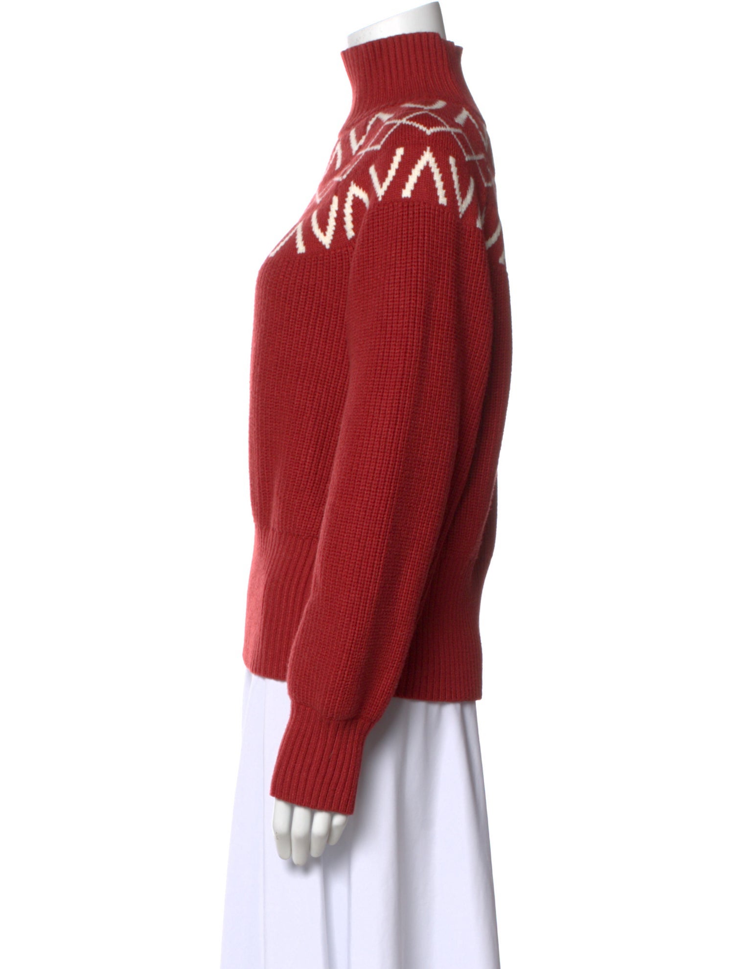 Varley Graphic Print Turtleneck Sweater