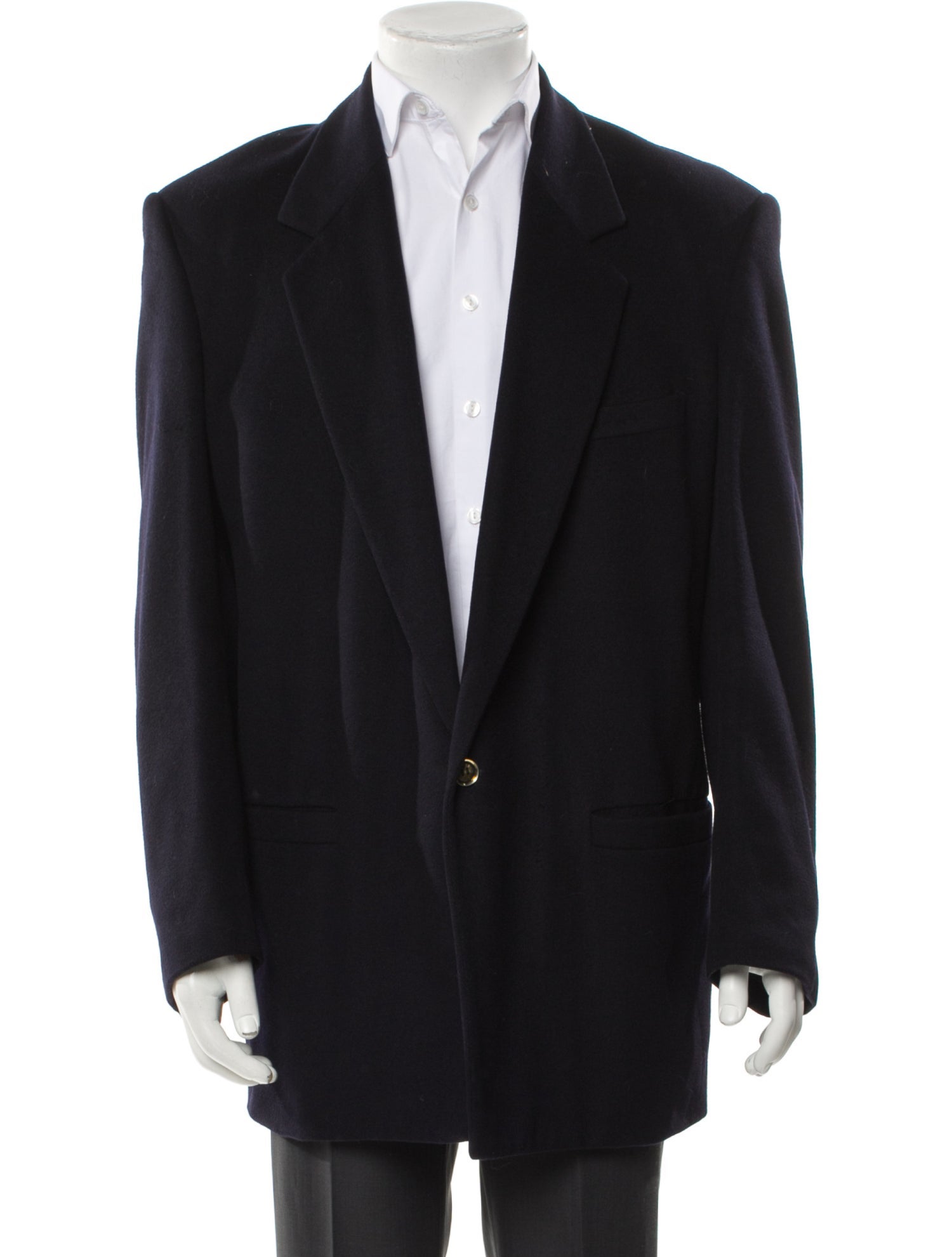 Versace Sport Virgin Wool Overcoat