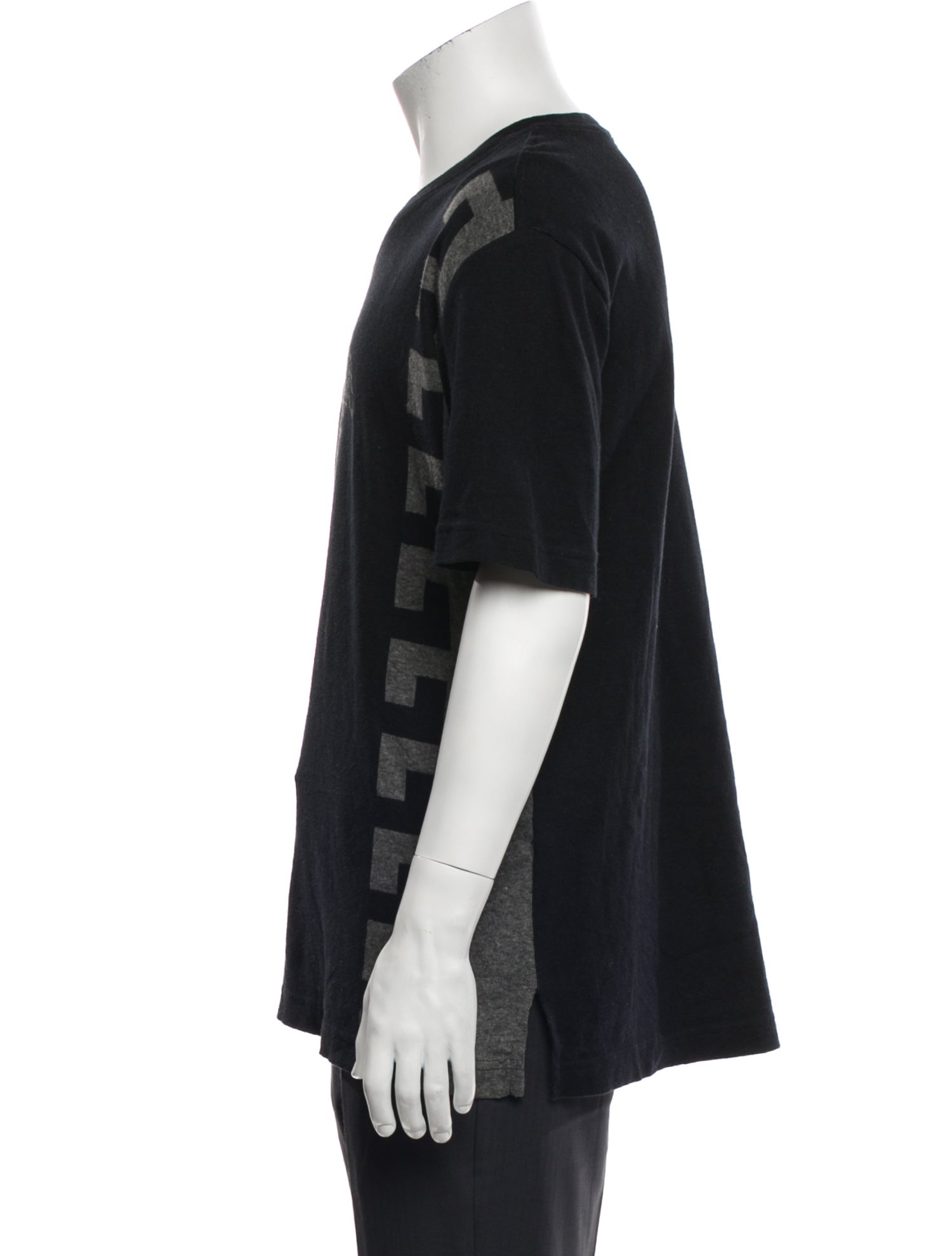 Versace Sport Graphic Print V-Neck T-Shirt