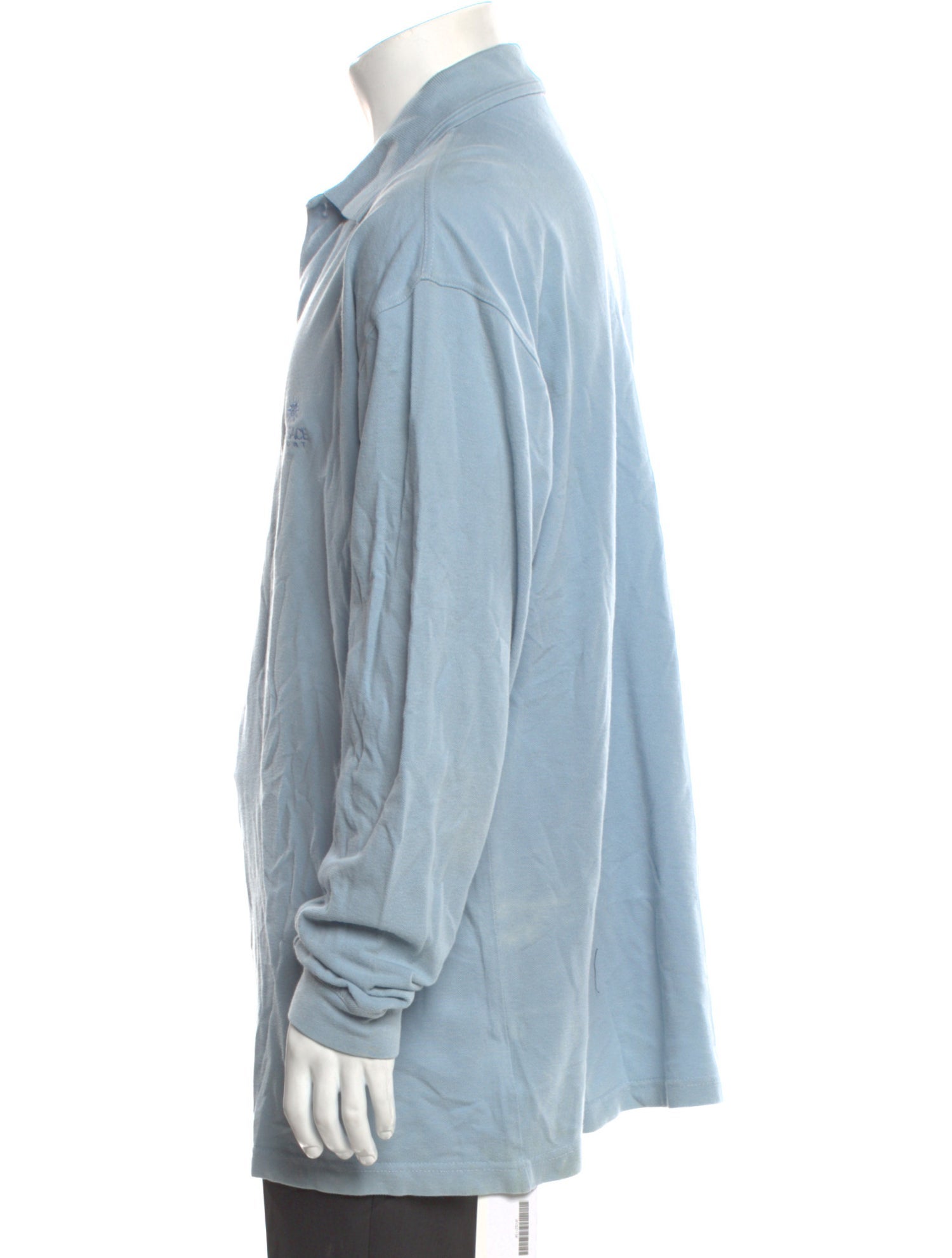 Versace Sport Collar Long Sleeve Polo Shirt