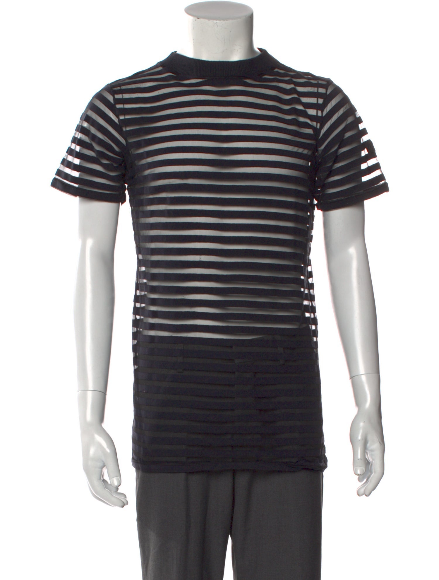 Versace Sport Striped Crew Neck T-Shirt