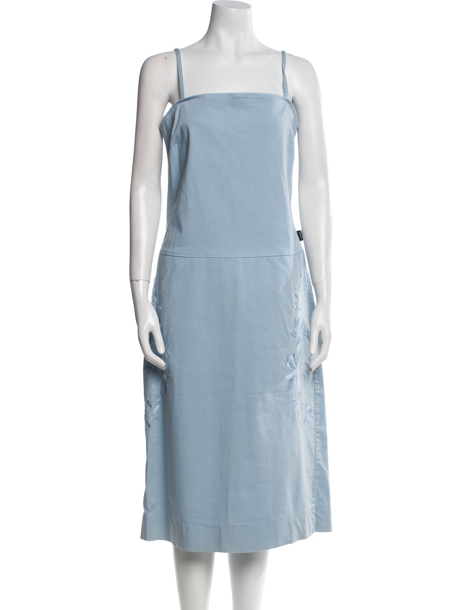 Versace Sport Square Neckline Knee-Length Dress