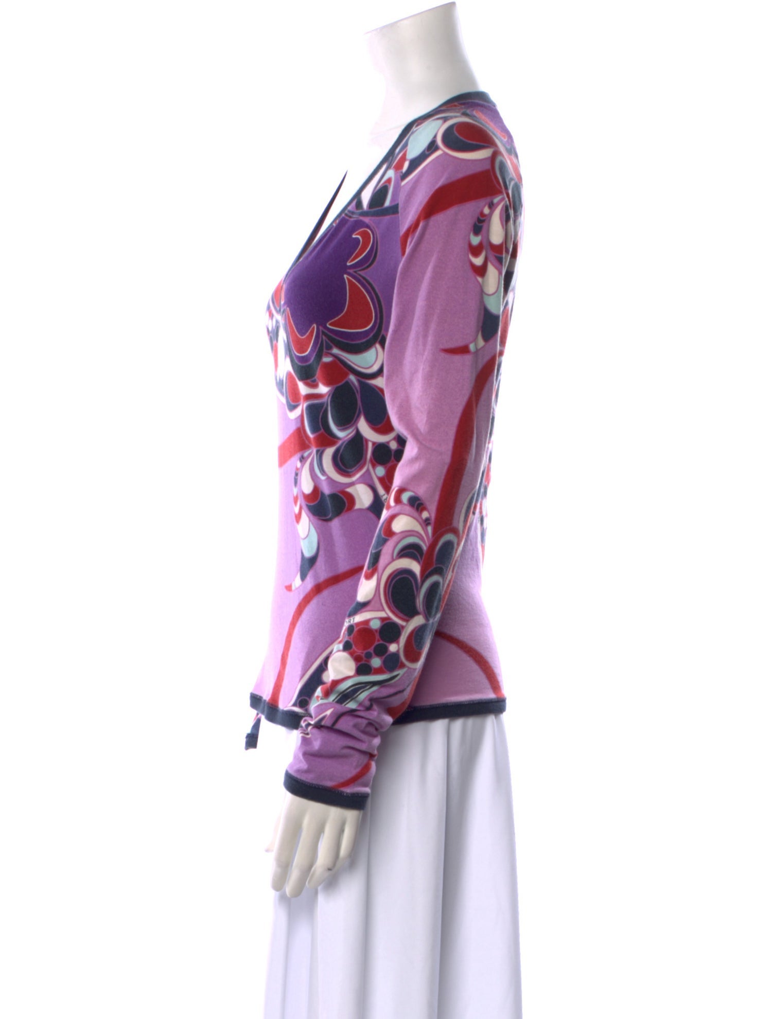 Versace Sport Printed Cowl Neck Sweatshirt