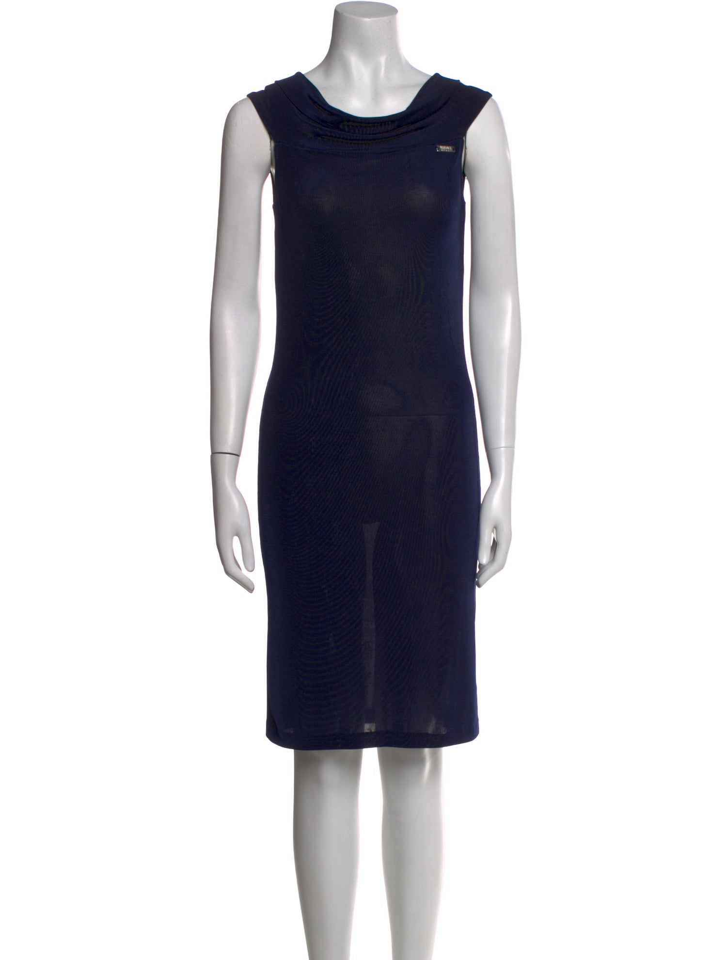 Versace Sport Cowl Neck Knee-Length Dress