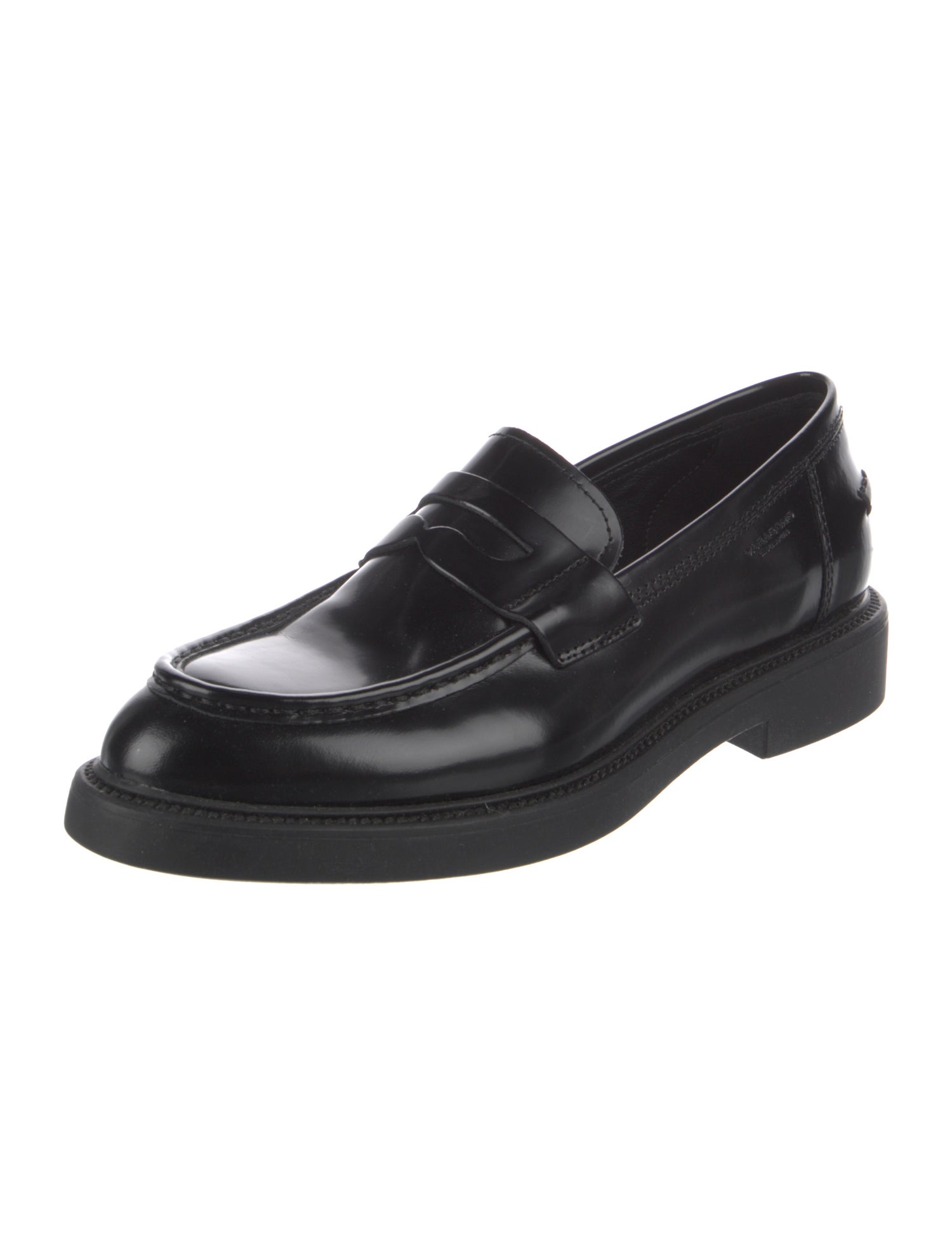 Vagabond Shoemakers Leather Cutout Accent Loafers