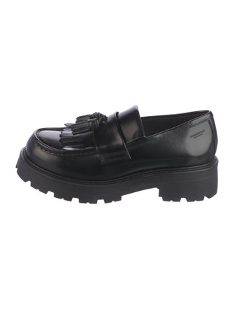 Vagabond Shoemakers Leather Tassel Accents Loafers