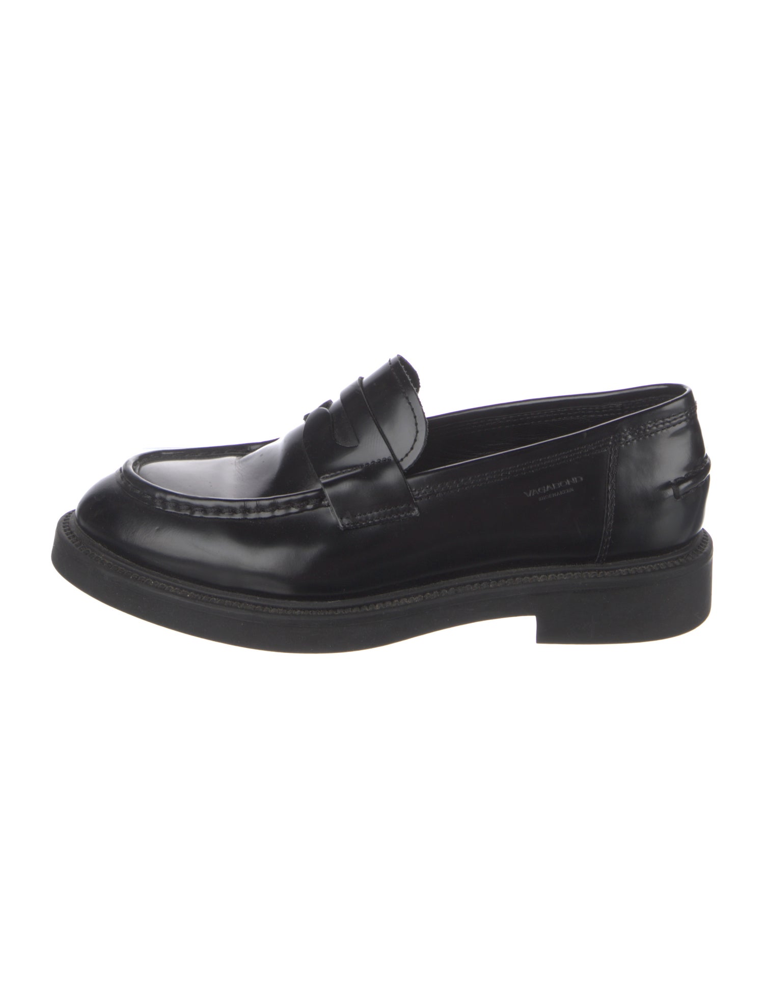 Vagabond Shoemakers Leather Cutout Accent Loafers