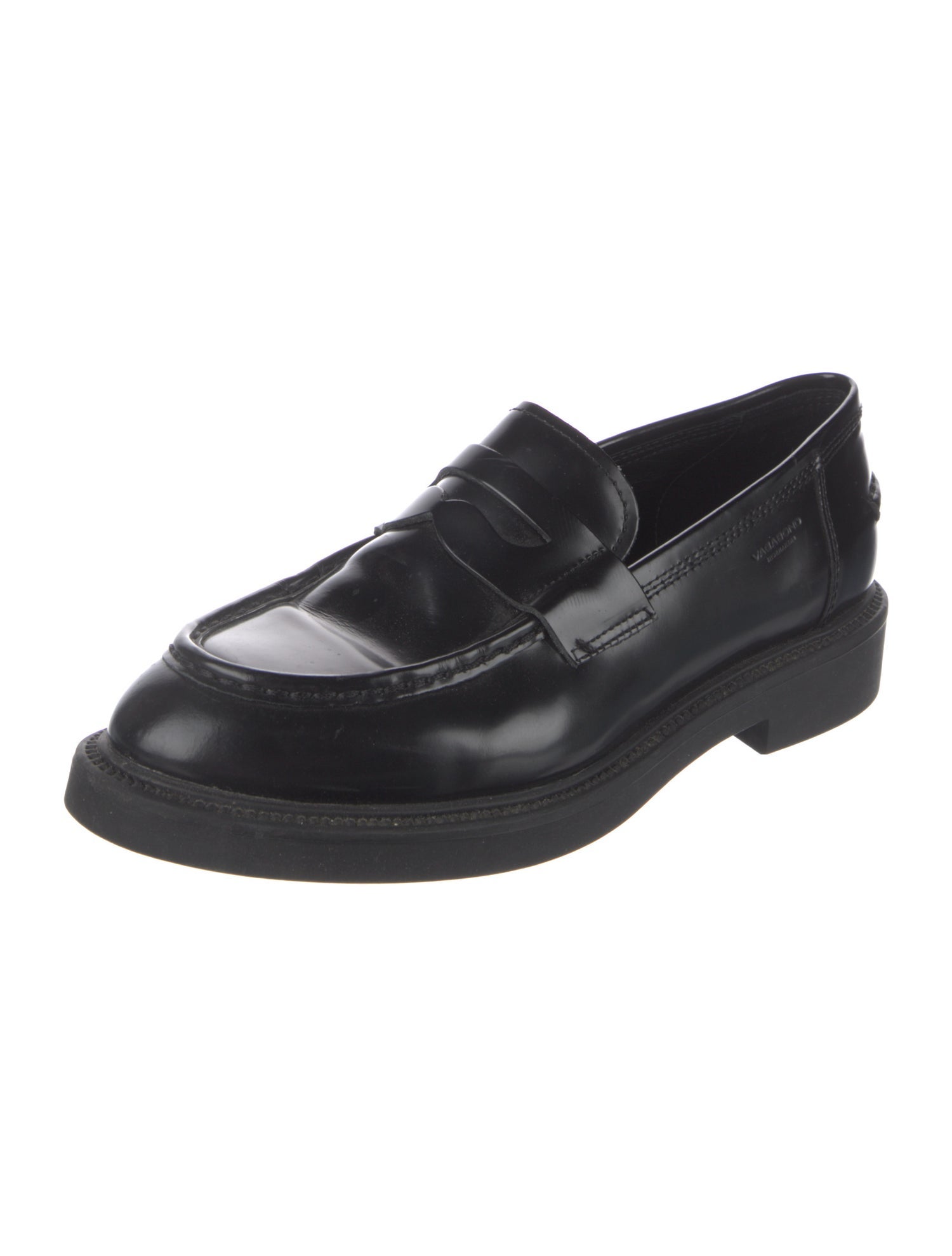 Vagabond Shoemakers Leather Cutout Accent Loafers