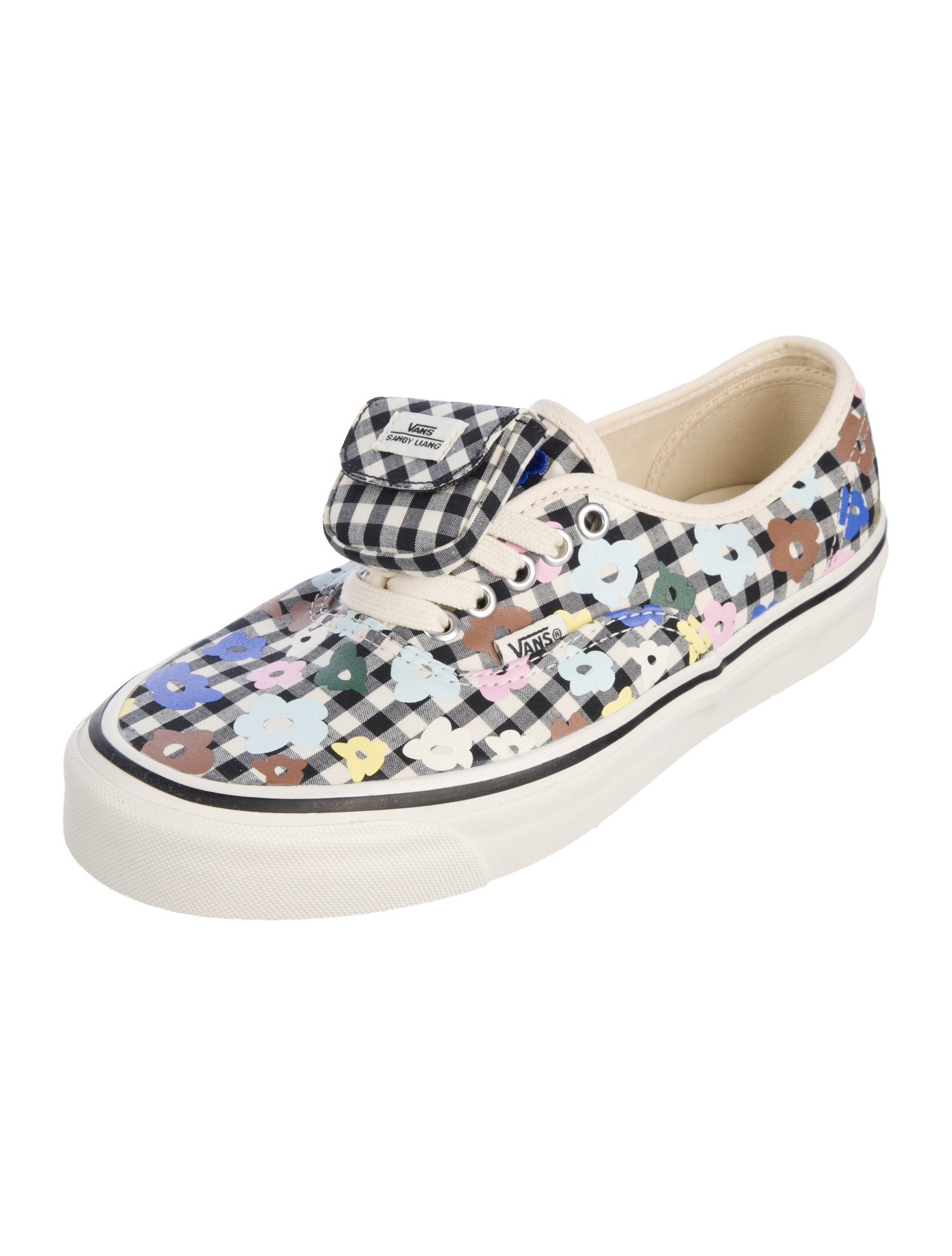 Vans x Sandy Liang Canvas Plaid Print Sneakers
