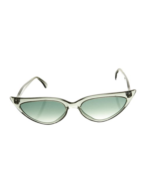 Illesteva Tinted Cat-Eye Sunglasses Green