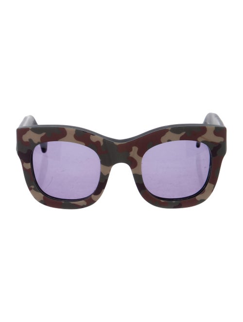 Illesteva Hamilton Oversize Sunglasses Green