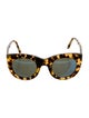 Illesteva Cat-Eye Mirrored Sunglasses