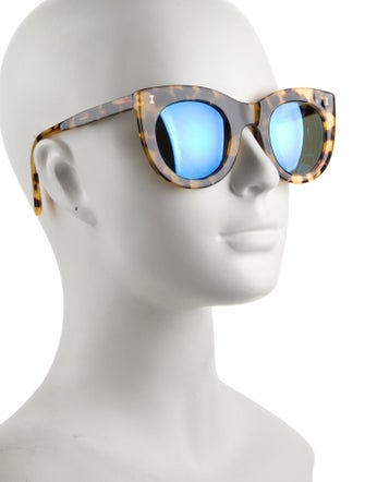 Illesteva Cat-Eye Mirrored Sunglasses