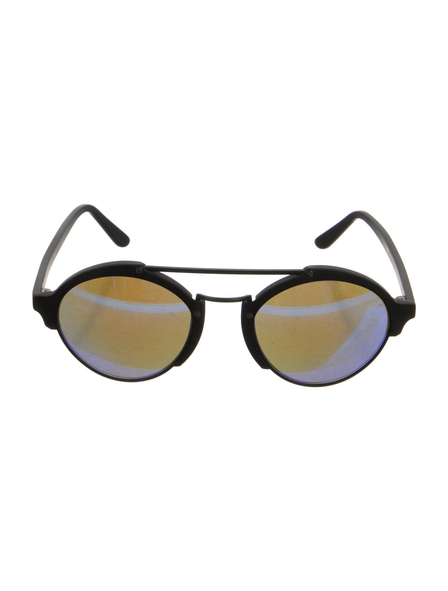 Illesteva Round Mirrored Sunglasses