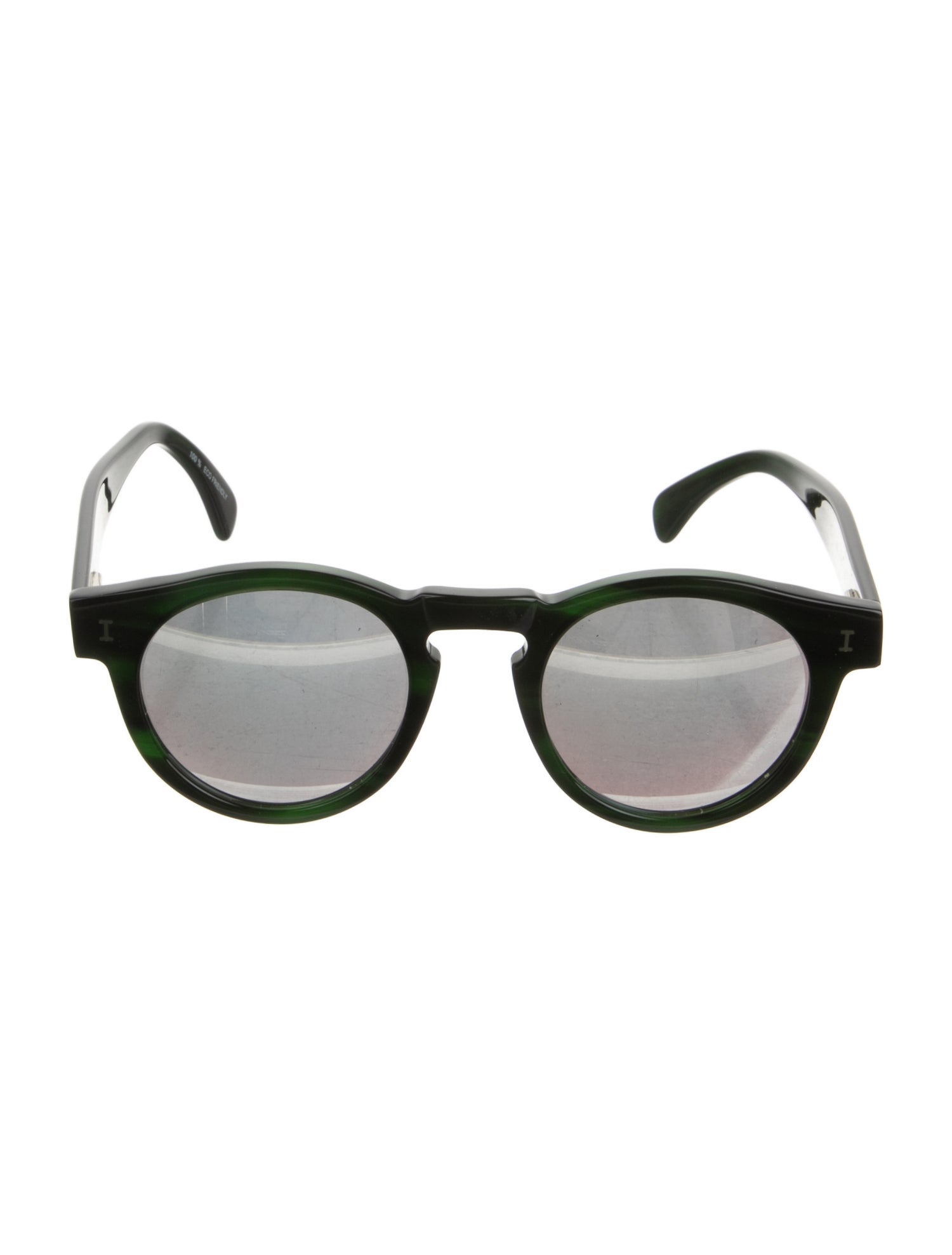 Illesteva Round Mirrored Sunglasses