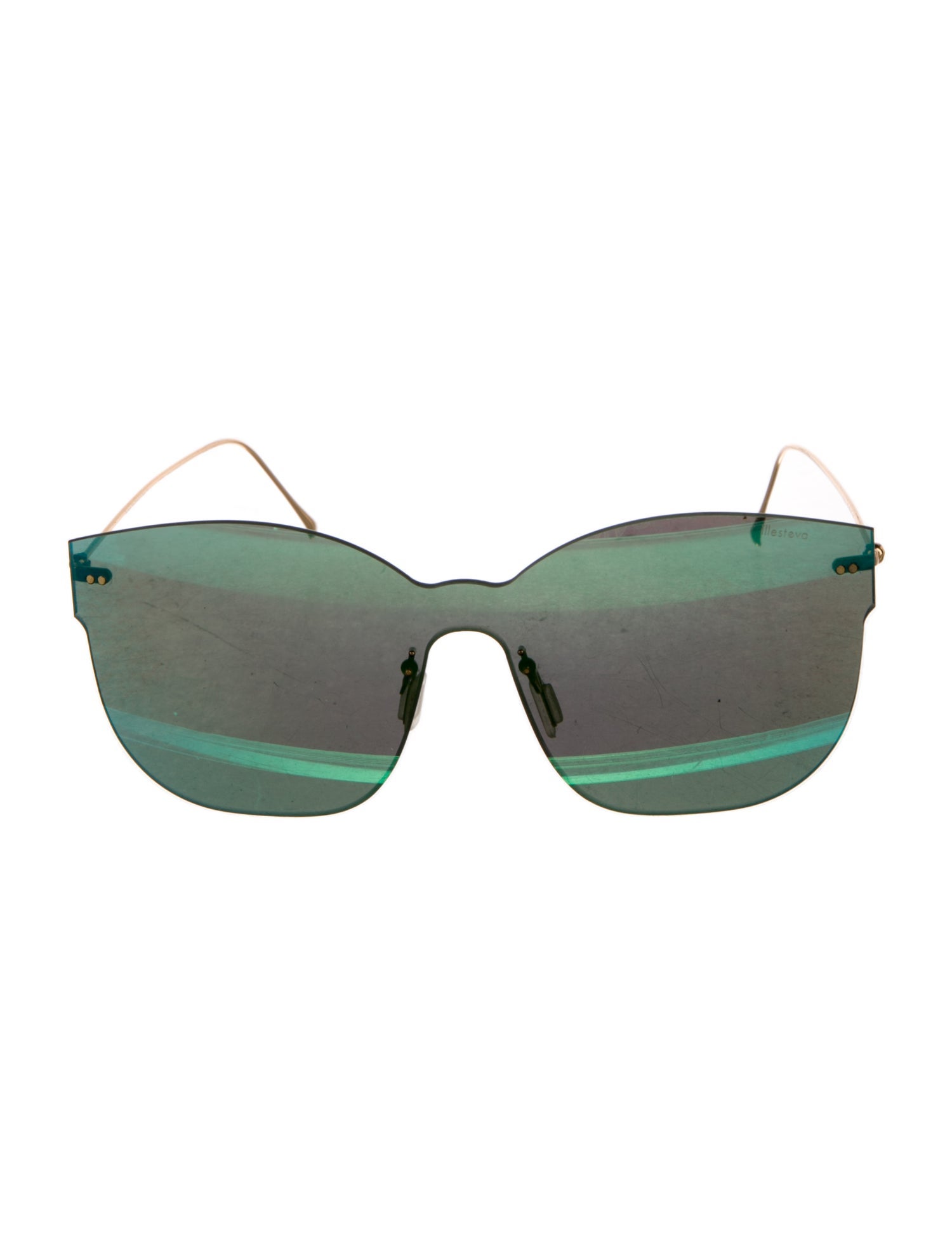 Illesteva Oversize Mirrored Sunglasses