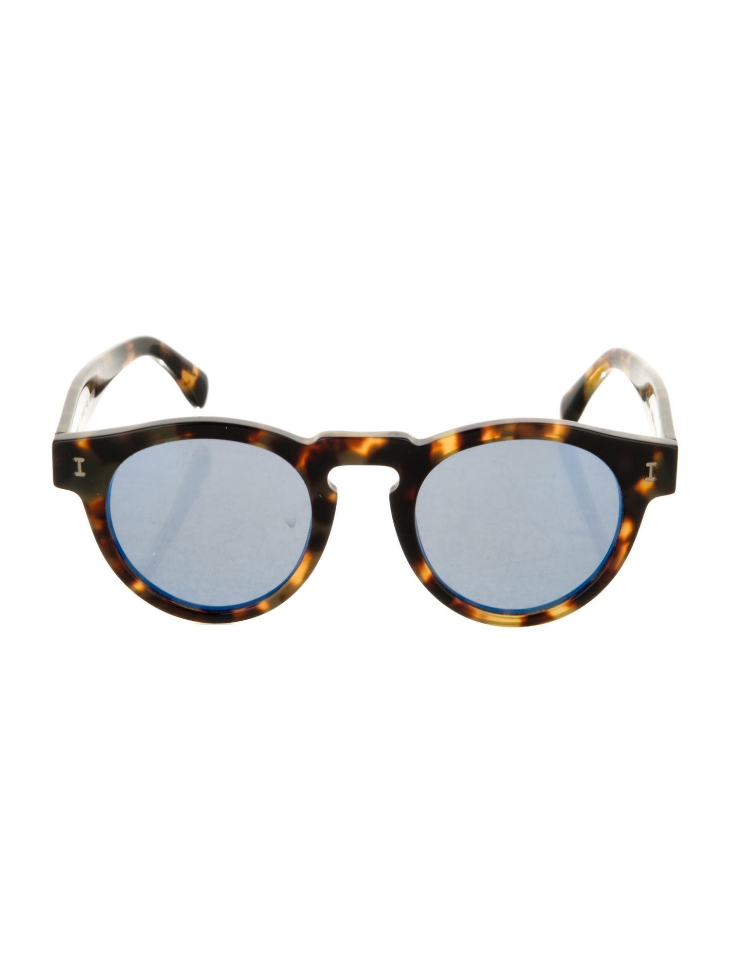 Illesteva Round Mirrored Sunglasses