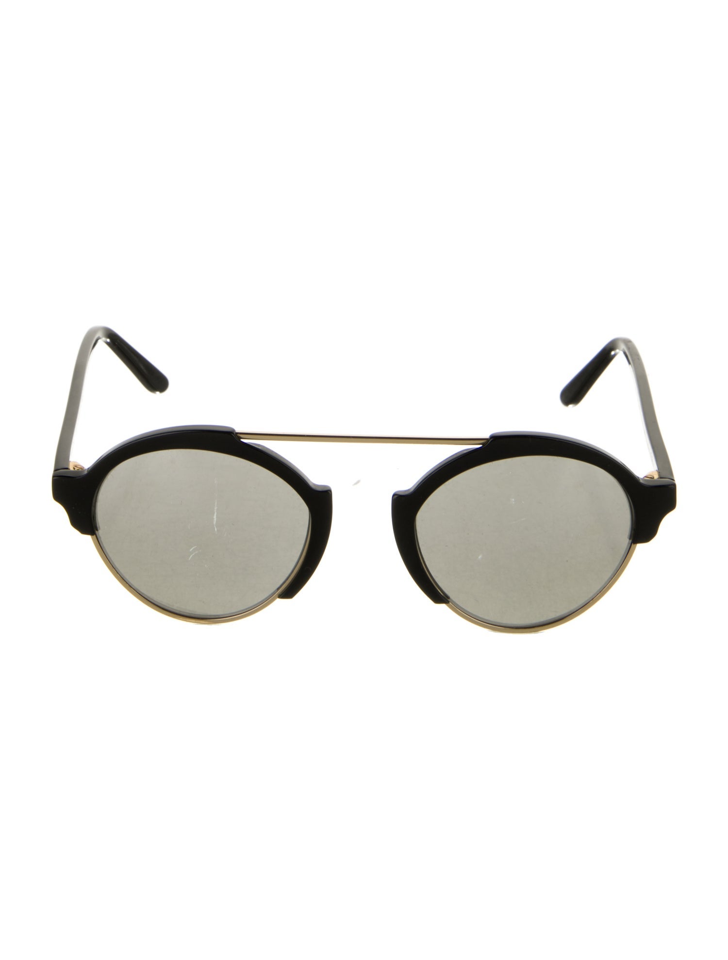 Illesteva Round Mirrored Sunglasses