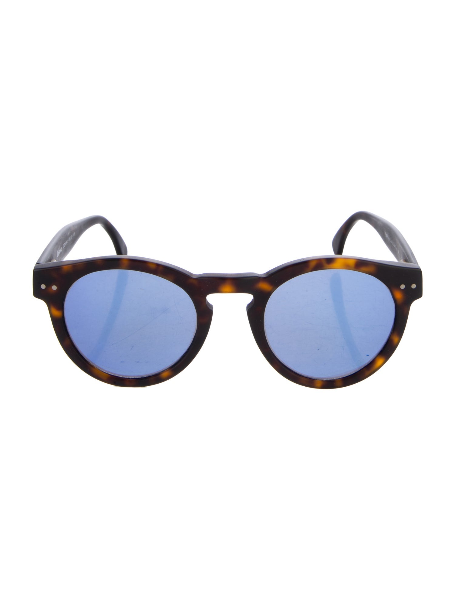 Illesteva Round Mirrored Sunglasses