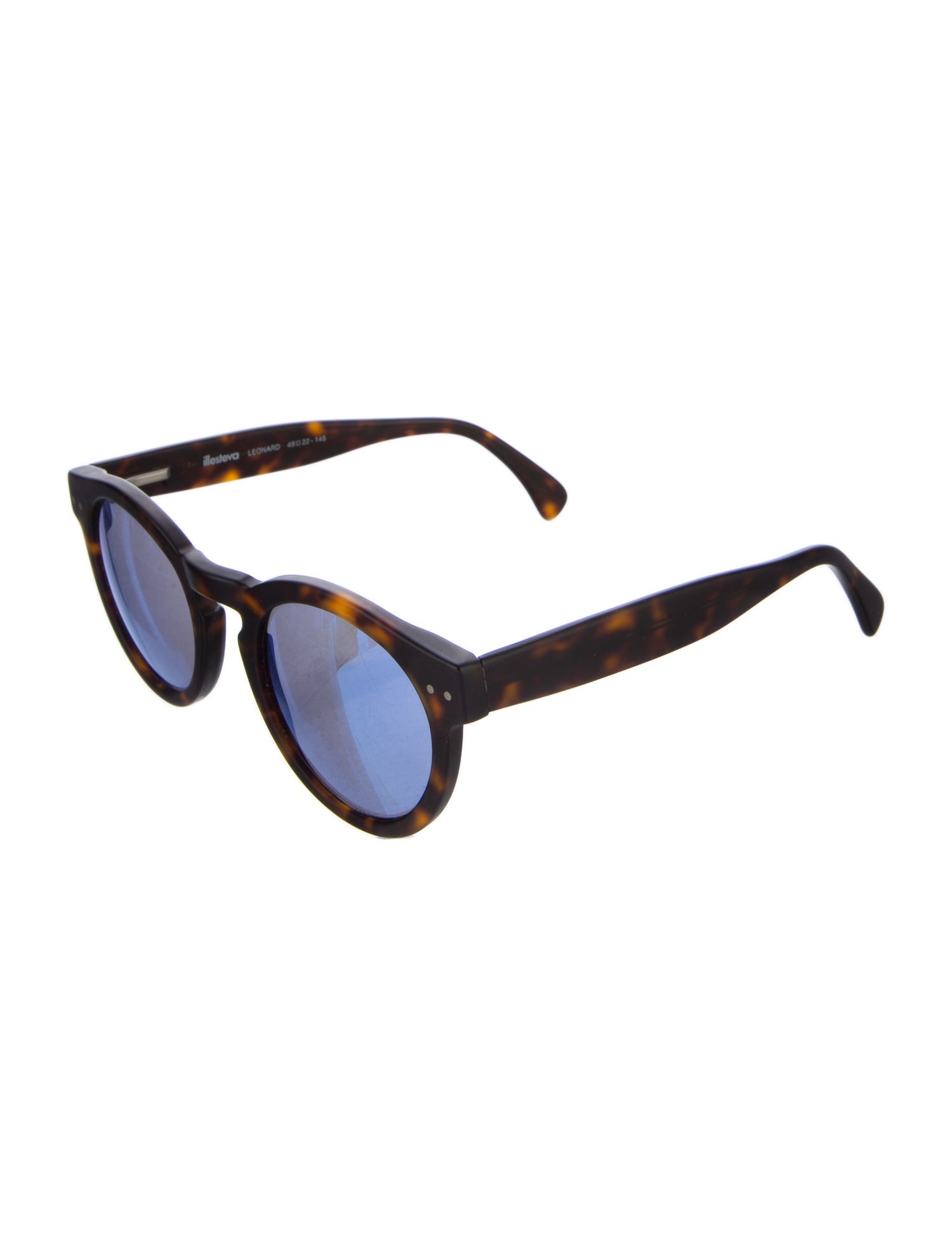 Illesteva Round Mirrored Sunglasses