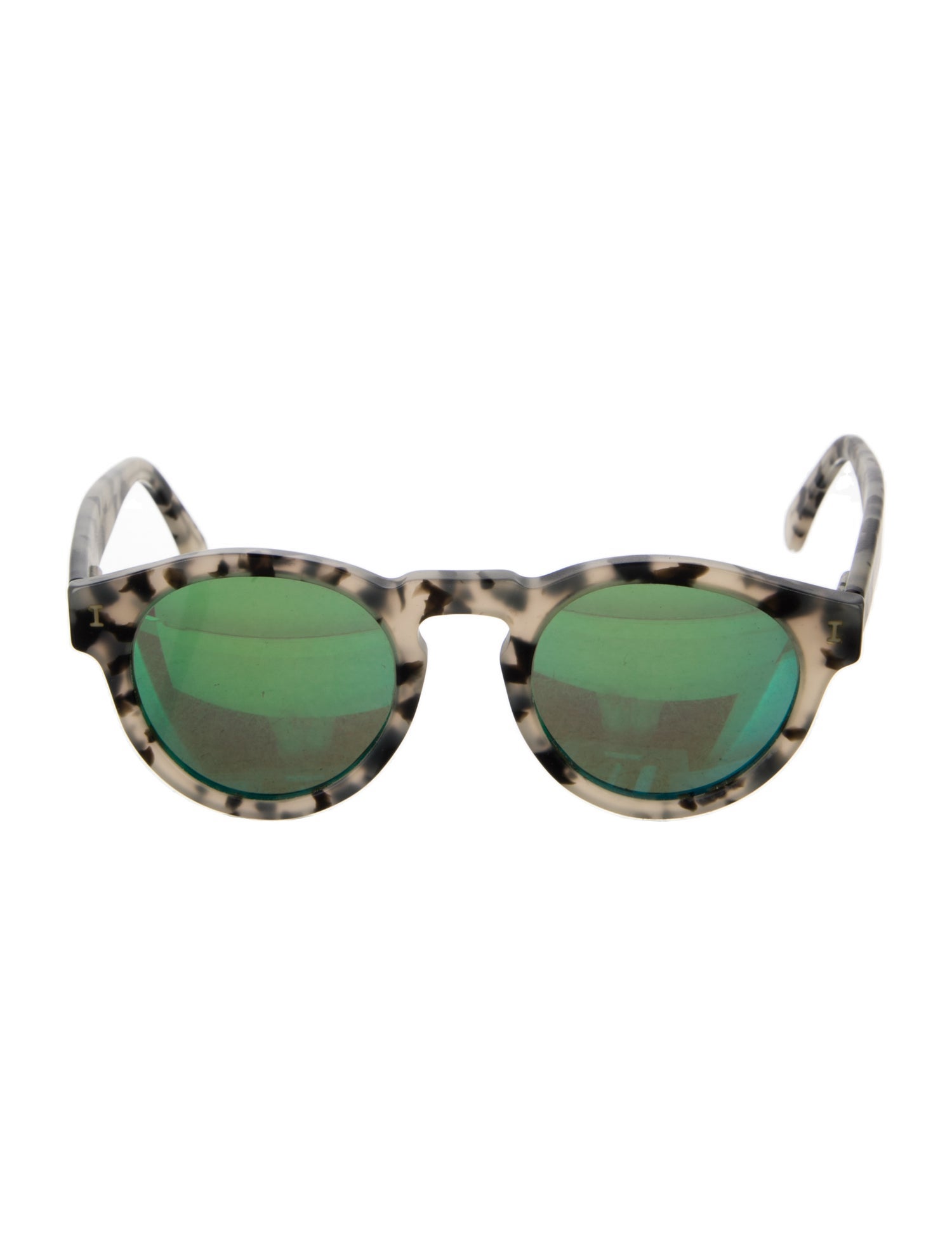 Illesteva Round Mirrored Sunglasses