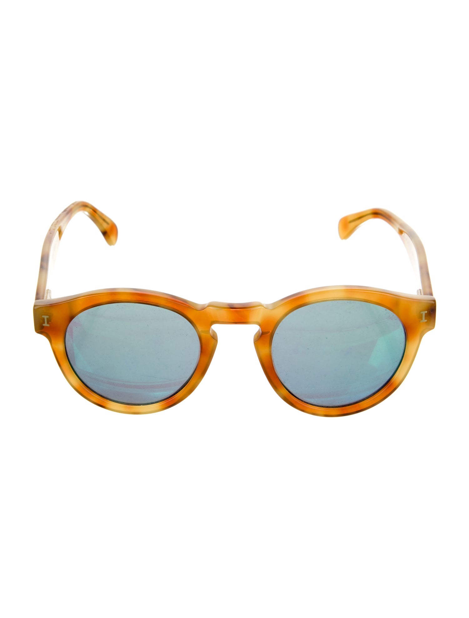 Illesteva Round Mirrored Sunglasses