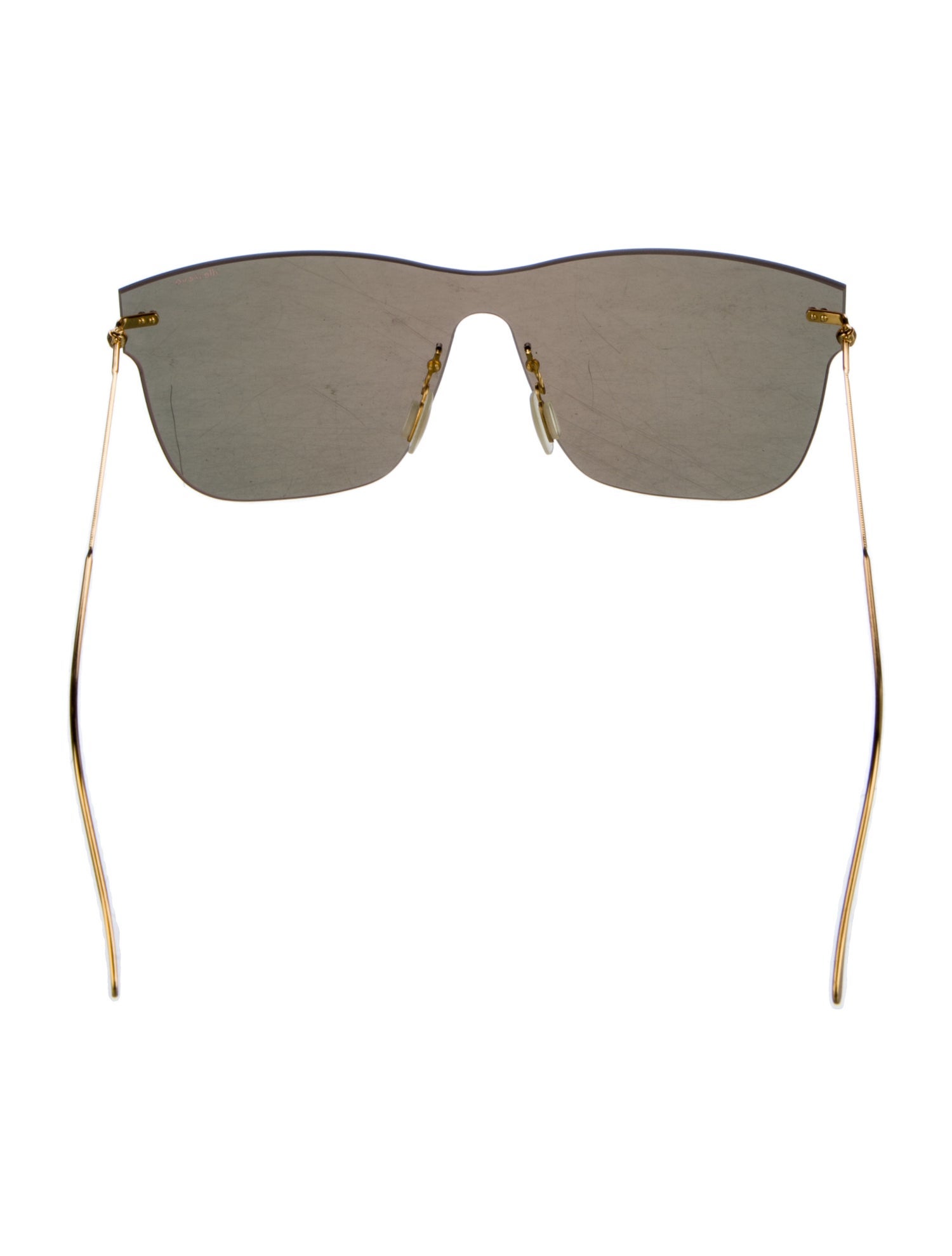 Illesteva Shield Mirrored Sunglasses