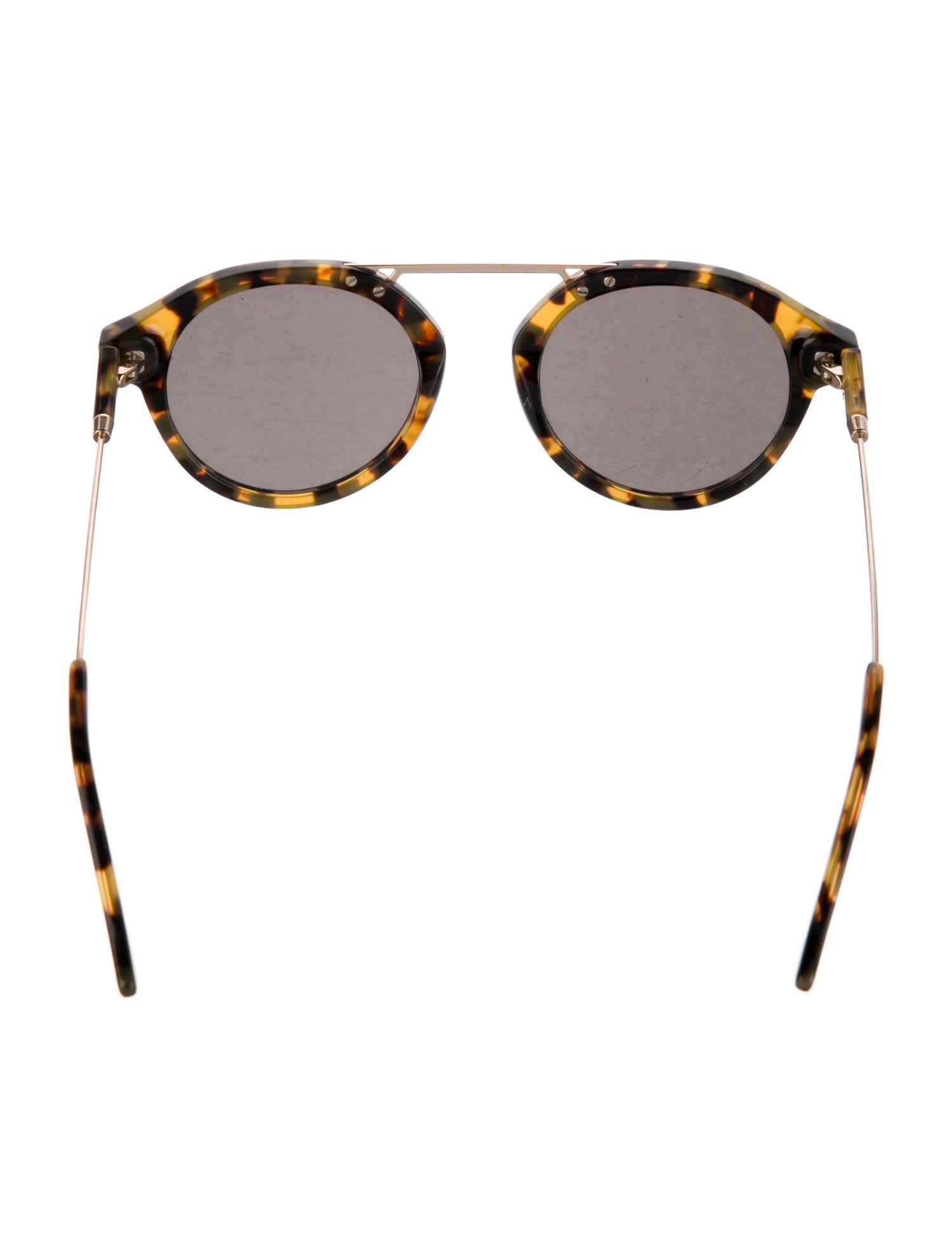 Illesteva Round Mirrored Sunglasses