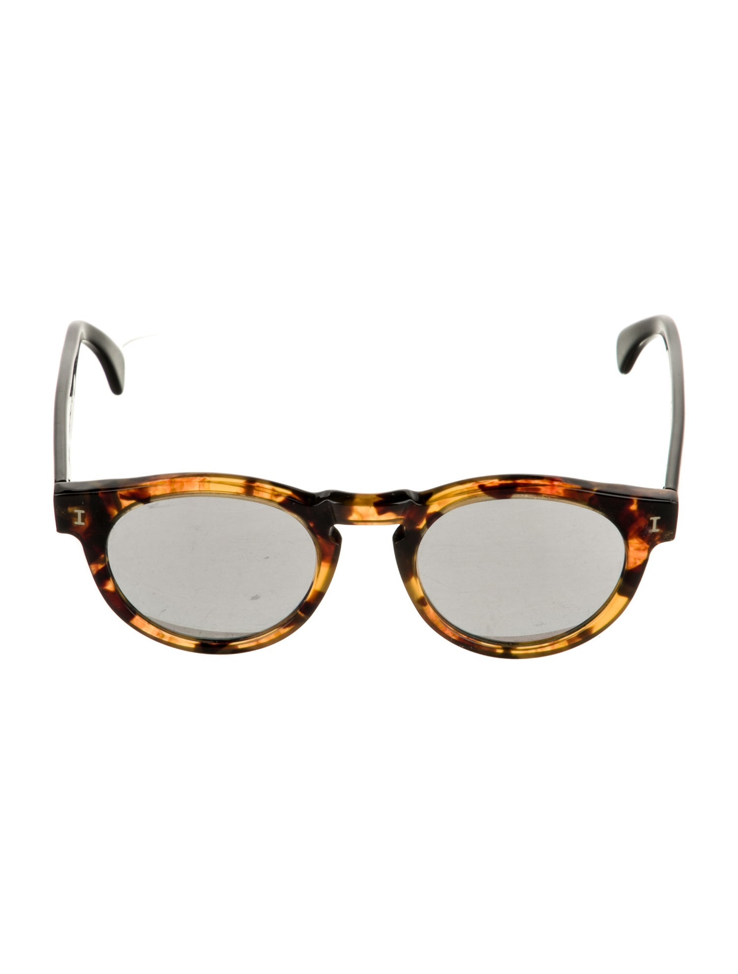 Illesteva Round Mirrored Sunglasses