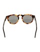 Illesteva Round Mirrored Sunglasses