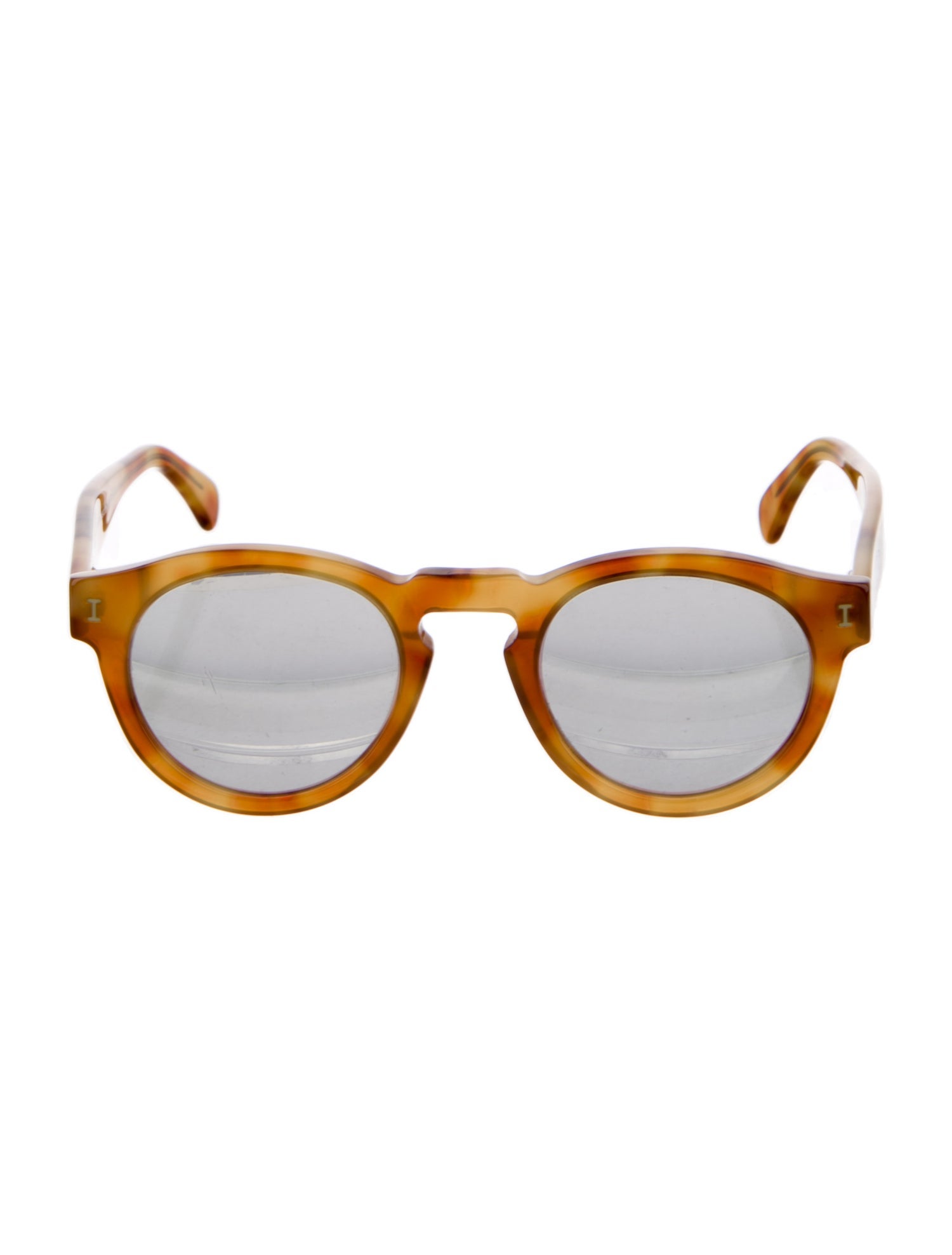 Illesteva Round Mirrored Sunglasses