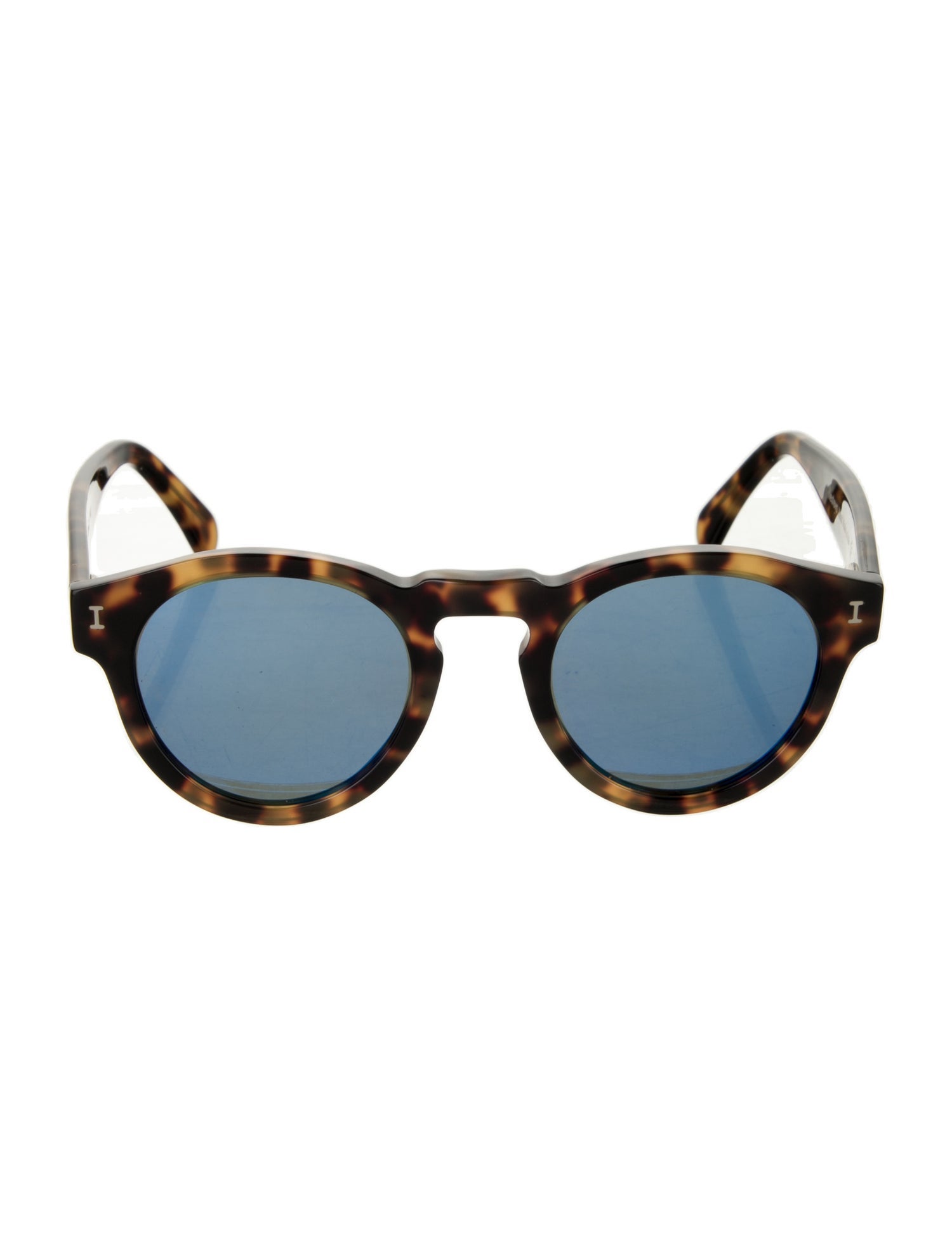 Illesteva Round Mirrored Sunglasses